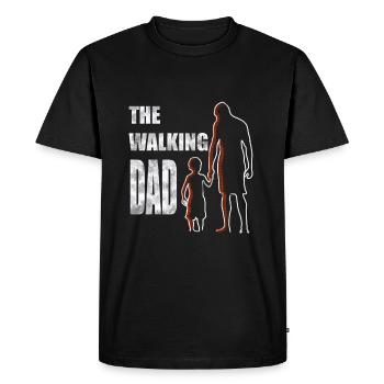 The walking Dad - T-shirt Premium bio Homme - noir - Devant - Nico (187cm)