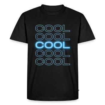 Cool chilled sayings quote slogan youth word - Men's Premium Organic T-Shirt - black - Front - Nico (187cm)