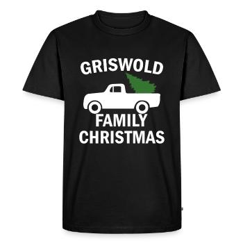 GRISWOLD FAMILY CHRISTMAS - Männer Premium Bio T-Shirt - Schwarz - Vorne - Nico (187cm)