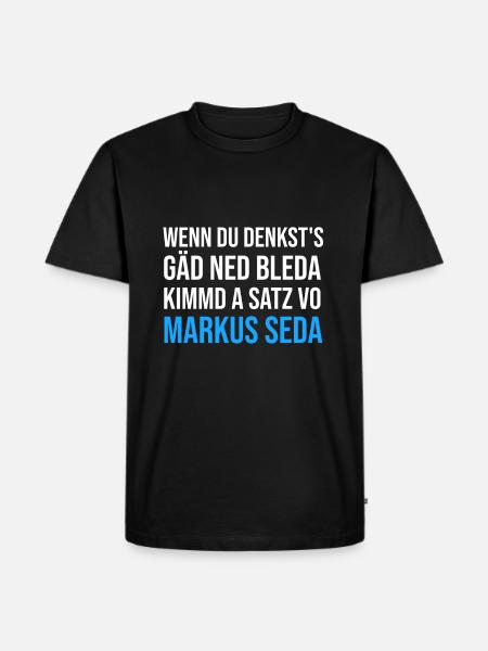 Markus Söder - Männer Premium Bio T-Shirt - Schwarz