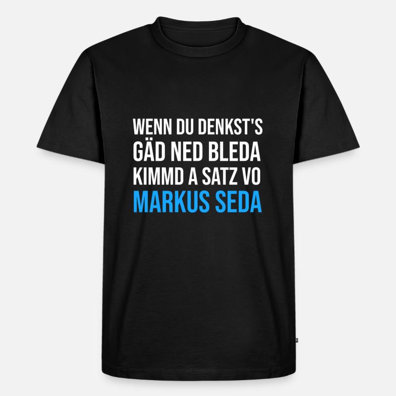 Markus Söder - Männer Premium Bio T-Shirt - Schwarz