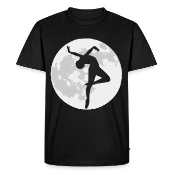 Danseuse avant la pleine lune - T-shirt Premium bio Homme - noir - Devant - Nico (187cm)