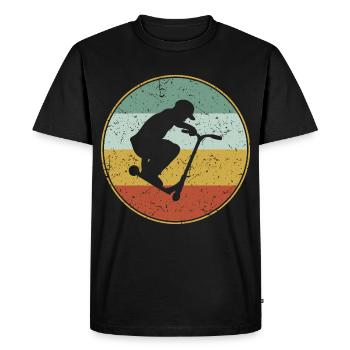 Bourrette de scooter de la cascade vintage cadeau de scooter - T-shirt Premium bio Homme - noir - Devant - Nico (187cm)