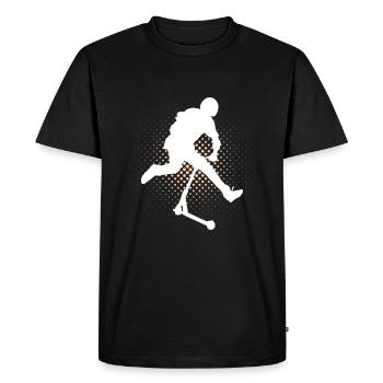 trottinette freestyle - T-shirt Premium bio Homme - noir - Devant - Nico (187cm)