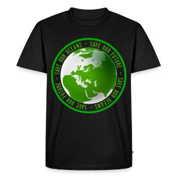 Journée de l’environnement Protection de l’environnement Protection de la nature - T-shirt Premium bio Homme - noir - Devant - Nico (187cm)