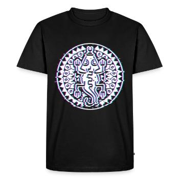 Autochtones chamanes indiennes - T-shirt Premium bio Homme - noir - Devant - Nico (187cm)