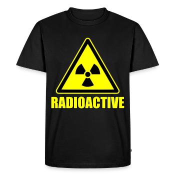 Signe radioactif - T-shirt Premium bio Homme - noir - Devant - Nico (187cm)