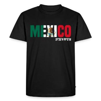 Mexique - T-shirt Premium bio Homme - noir - Devant - Nico (187cm)