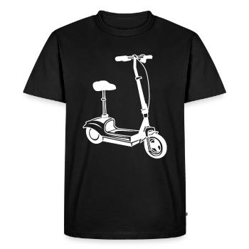 E Scooter Vélo électrique - T-shirt Premium bio Homme - noir - Devant - Nico (187cm)