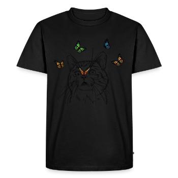 2DE388D9 17E2 45EC A5E3 D0645EFDF8C5 - Men's Premium Organic T-Shirt - black - Front - Nico (187cm)