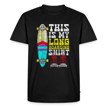 Skater Mountain Board - Men's Premium Organic T-Shirt - black - Front - Nico (187cm)