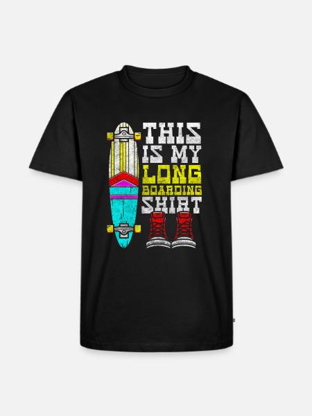 Skater Mountain Board - Men's Premium Organic T-Shirt - black