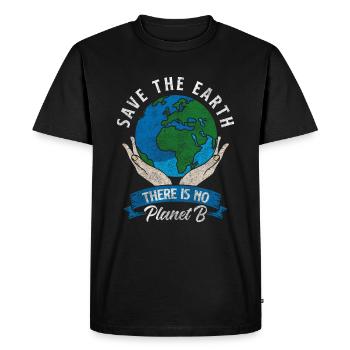 Protection de l’environnement Pollution Nature - T-shirt Premium bio Homme - noir - Devant - Nico (187cm)