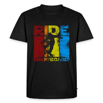 Ride Snowboard - Men's Premium Organic T-Shirt - black - Front - Nico (187cm)