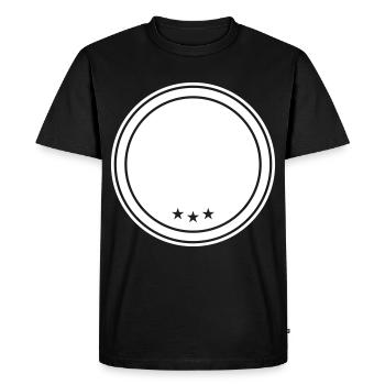 circle emblem - Men's Premium Organic T-Shirt - black - Front - Nico (187cm)