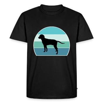 Anglo Francais De Petite Venerie Dog Silhouette Vi - T-shirt Premium bio Homme - noir - Devant - Nico (187cm)