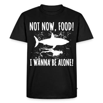 Requin Shark Fin Requin Blanc Requin Baleine Requin Requin - T-shirt Premium bio Homme - noir - Devant - Nico (187cm)