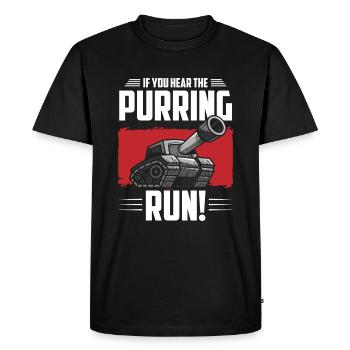 Armes militaires Soldats Voitures blindées - T-shirt Premium bio Homme - noir - Devant - Nico (187cm)