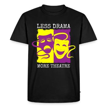 Rideau de répétition d’acteur - T-shirt Premium bio Homme - noir - Devant - Nico (187cm)