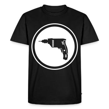 Drill - Men's Premium Organic T-Shirt - black - Front - Nico (187cm)