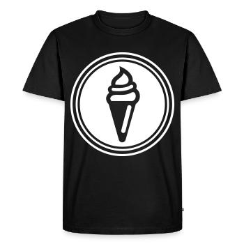 Ice Icon Icon - Men's Premium Organic T-Shirt - black - Front - Nico (187cm)