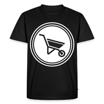 Symbole de brouette - T-shirt Premium bio Homme - noir - Devant - Nico (187cm)