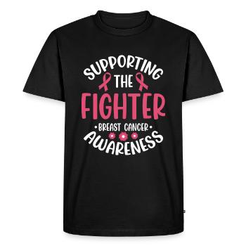 Maladie du combattant du cancer - T-shirt Premium bio Homme - noir - Devant - Nico (187cm)