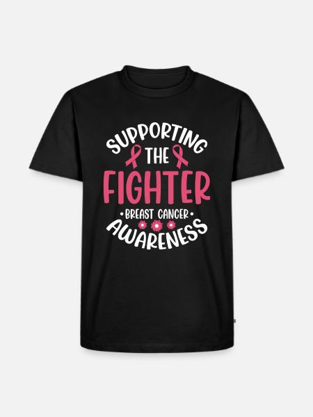Cancer Fight Fighter Disease - Men's Premium Organic T-Shirt - black