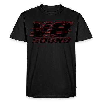 V8 - T-shirt Premium bio Homme - noir - Devant - Nico (187cm)