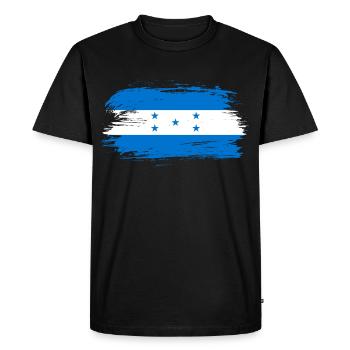 Drapeau du Honduras drapeau - T-shirt Premium bio Homme - noir - Devant - Nico (187cm)