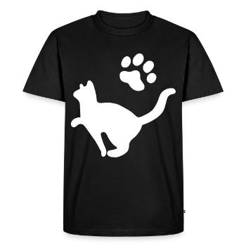 Chat Animal de compagnie - T-shirt Premium bio Homme - noir - Devant - Nico (187cm)