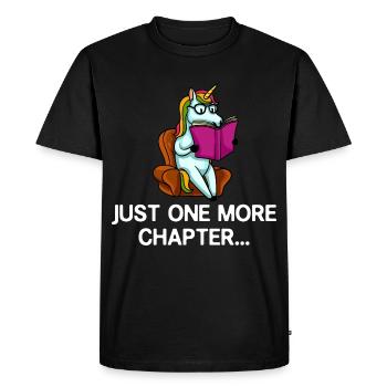 Lire Bibliothèque licorne Lecteur Livre Livres - T-shirt Premium bio Homme - noir - Devant - Nico (187cm)