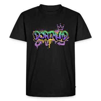 Dortmund Germany City Graffiti Spray Sprayer - Men's Premium Organic T-Shirt - black - Front - Nico (187cm)