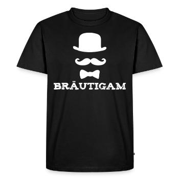 Marié - JGA - Enterrement de vie de garçon - Mariage - T-shirt Premium bio Homme - noir - Devant - Nico (187cm)