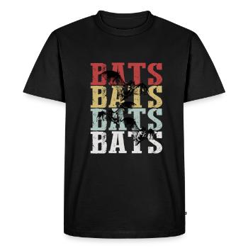 Bats Bats - Men's Premium Organic T-Shirt - black - Front - Nico (187cm)