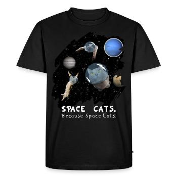 Space Cats Epic Galaxy Space Gift - T-shirt Premium bio Homme - noir - Devant - Nico (187cm)