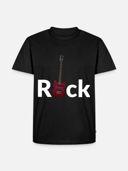 Rock - E guitar - Men's Premium Organic T-Shirt - black