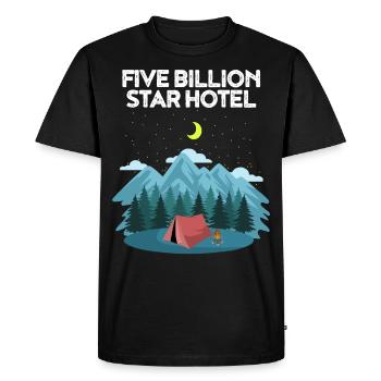 Camping Camping Nature Starry Sky Camper Cadeau - T-shirt Premium bio Homme - noir - Devant - Nico (187cm)