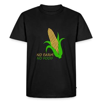 Corn on the cob - Men's Premium Organic T-Shirt - black - Front - Nico (187cm)
