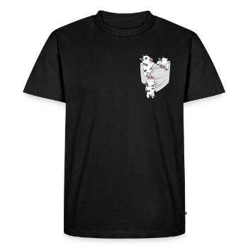 Vache en sac cadeau de femme fermier fermier fermier - T-shirt Premium bio Homme - noir - Devant - Nico (187cm)