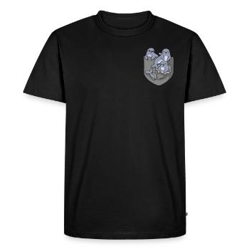 Seerobbe phoque marin lion de mer phoque cadeau - T-shirt Premium bio Homme - noir - Devant - Nico (187cm)