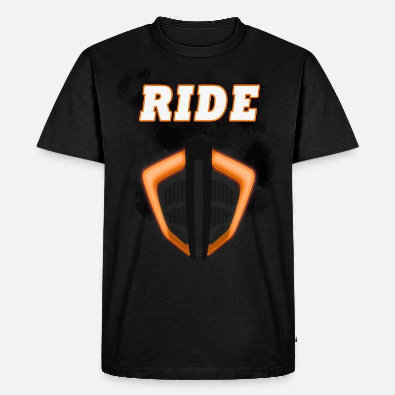 RIDE - Männer Premium Bio T-Shirt - Schwarz