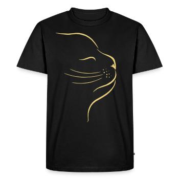 chat - T-shirt Premium bio Homme - noir - Devant - Nico (187cm)
