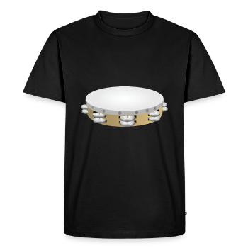 Tambourin - Tambourin - Instrument de musique - T-shirt Premium bio Homme - noir - Devant - Nico (187cm)