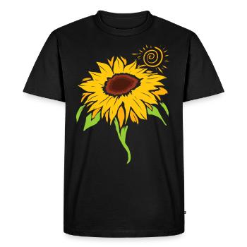 Sunflower - Men's Premium Organic T-Shirt - black - Front - Nico (187cm)