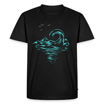 Onde - T-shirt Premium bio Homme - noir - Devant - Nico (187cm)