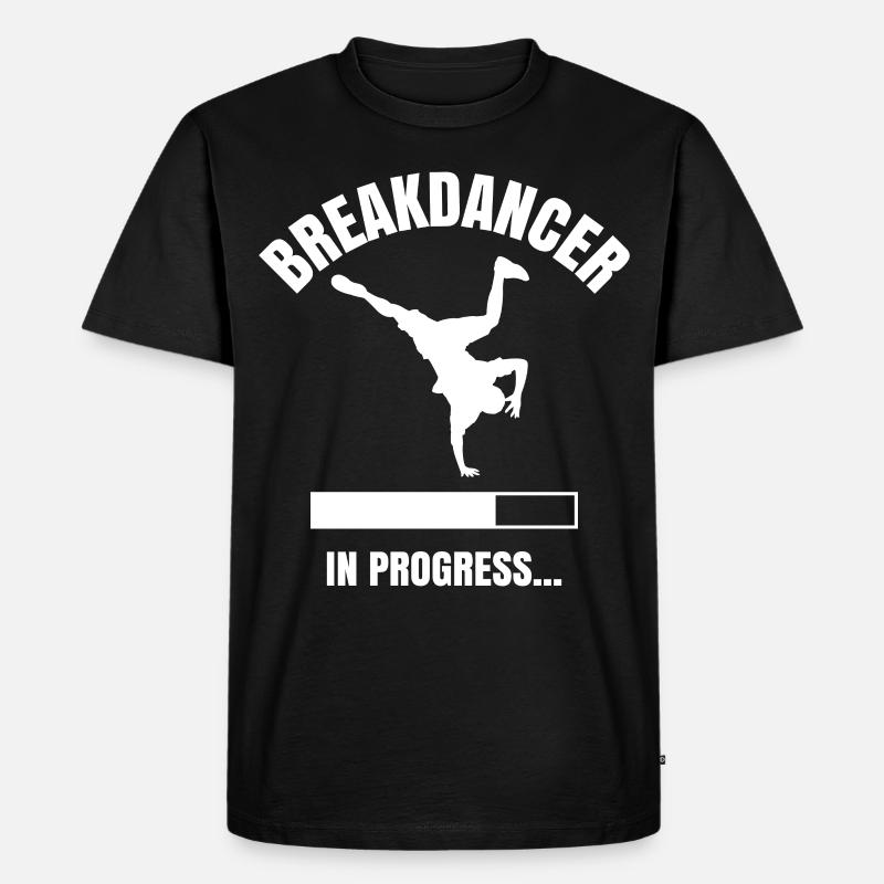 Breakdancer - Männer Premium Bio T-Shirt - Schwarz