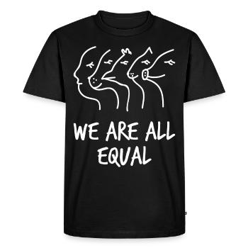 Protection of animals - Men's Premium Organic T-Shirt - black - Front - Nico (187cm)