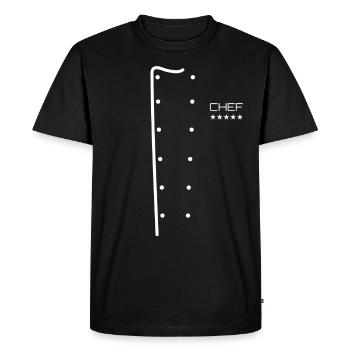 Chef Chef Jacket Funny Gift Birthday - Men's Premium Organic T-Shirt - black - Front - Nico (187cm)