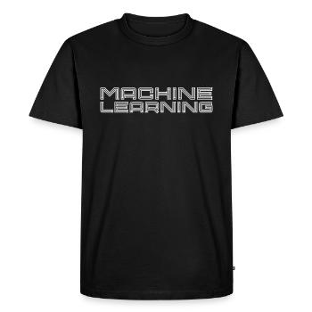 Machine Learning - Men's Premium Organic T-Shirt - black - Front - Nico (187cm)